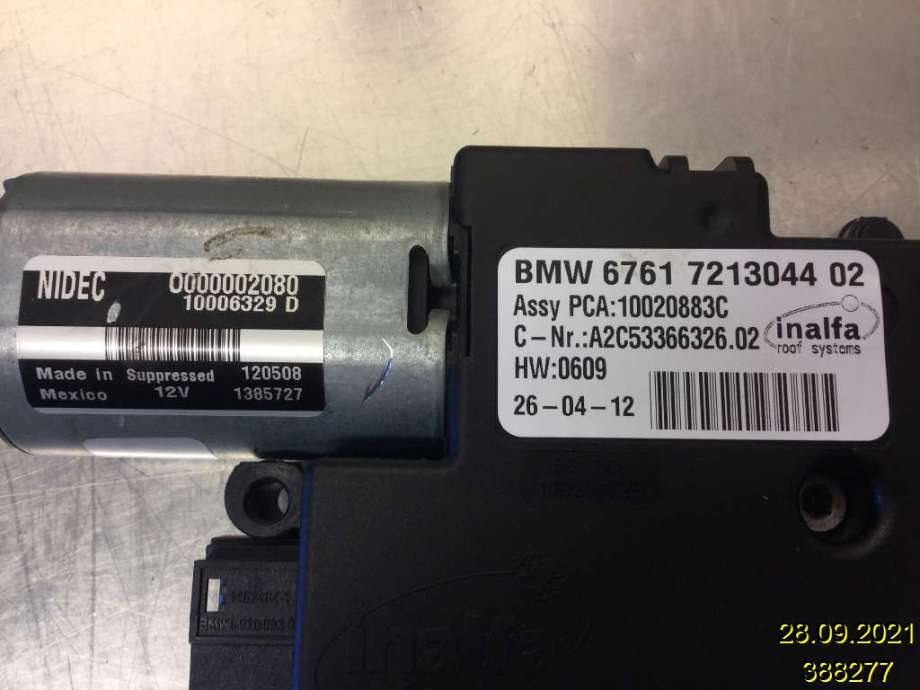 Takluke motor til BMW X3 2010-2017 (F25) (F25) (BMW|6761 7 213 044|A2C53366326|10020883C)