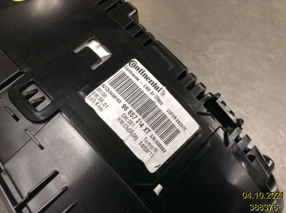 Instrumentpanel til Citroën C4 2011-2017 (Type II) (CITROEN|96657314XT|A2C53408150|)
