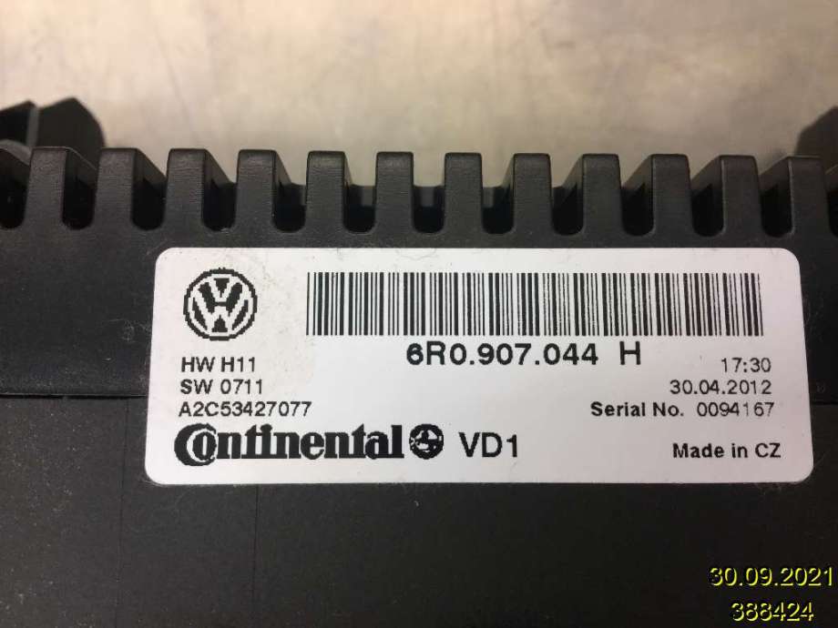 Varmeapparat betjening til VW Polo 2009-2014 (Type V, Fase 1) (VOLKSWAGEN|6R0 907 044 H|A2C533427077|)