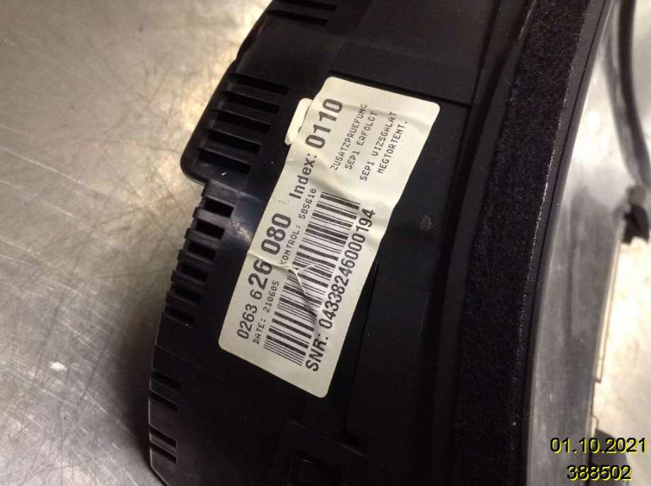 Instrumentpanel til Audi A4 2004-2008 (Type III) (B7) (B7) (AUDI|8E0 920 901 B|0 263 626 080|)