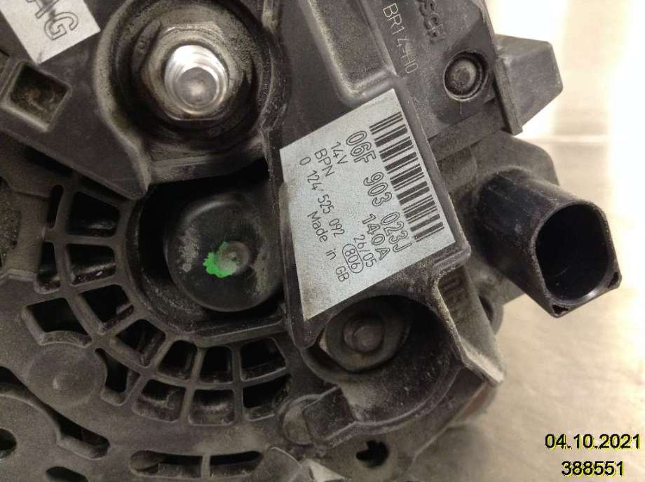 Dynamo til Audi A4 2004-2008 (Type III) (B7) (B7) (AUDI|06F 903 023 J|0 124 525 092|)