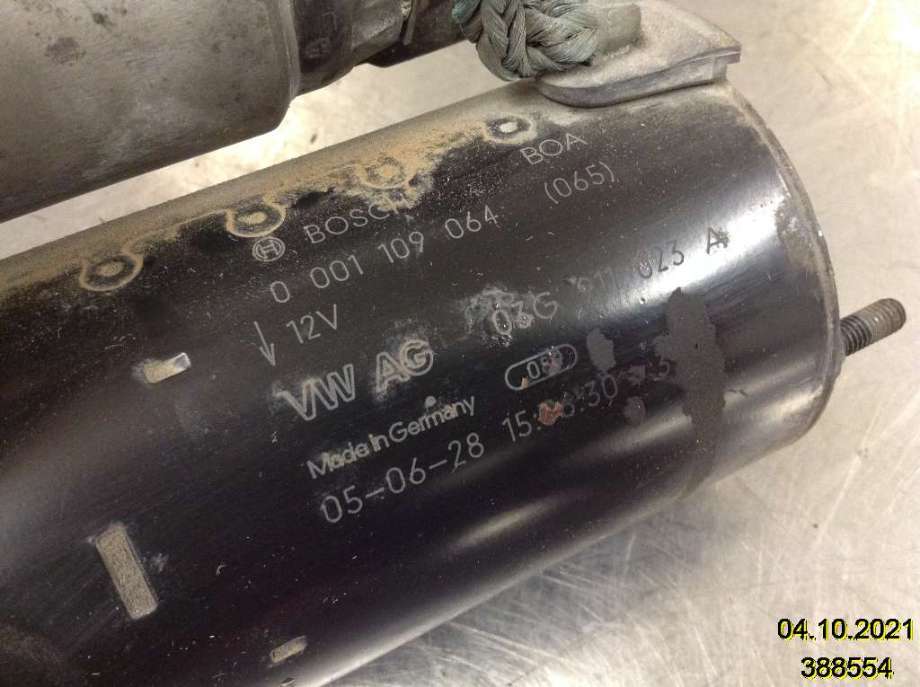 Starter diesel til Audi A4 2004-2008 (Type III) (B7) (B7) (AUDI|03G 911 023 A|0 001 109 064|)
