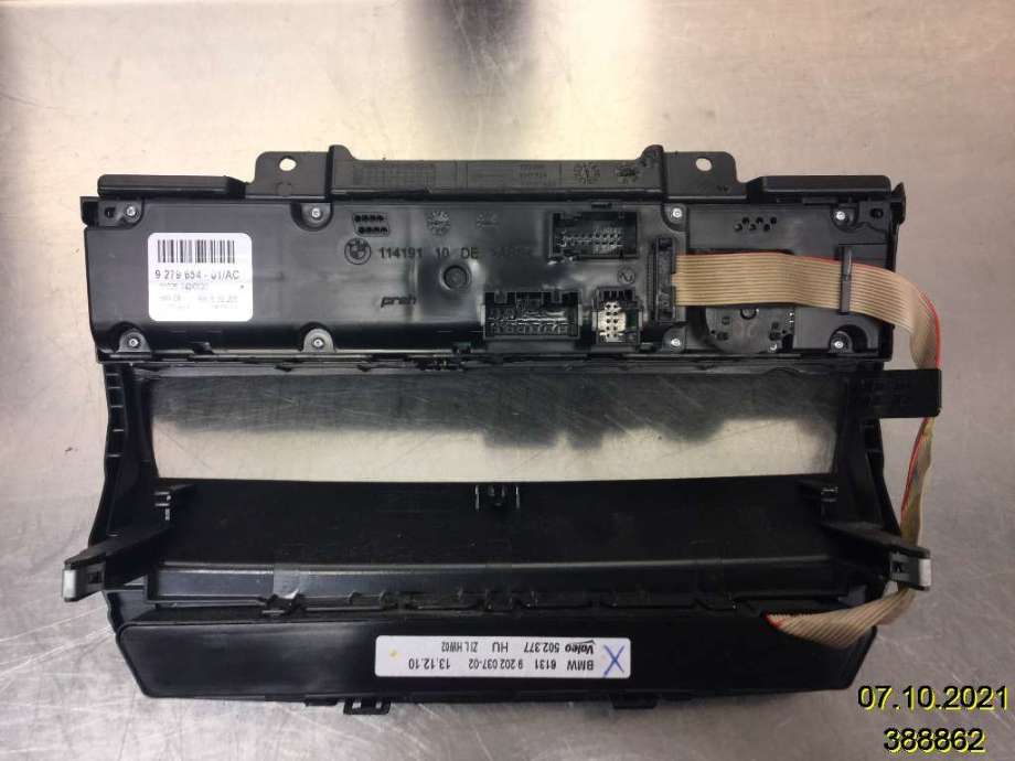 Varmeapparat betjening til BMW X5 2007-2013 (E70) (E70) (BMW|64 11 9 310 449|90025-242/0020|9 279 654-01/AC)