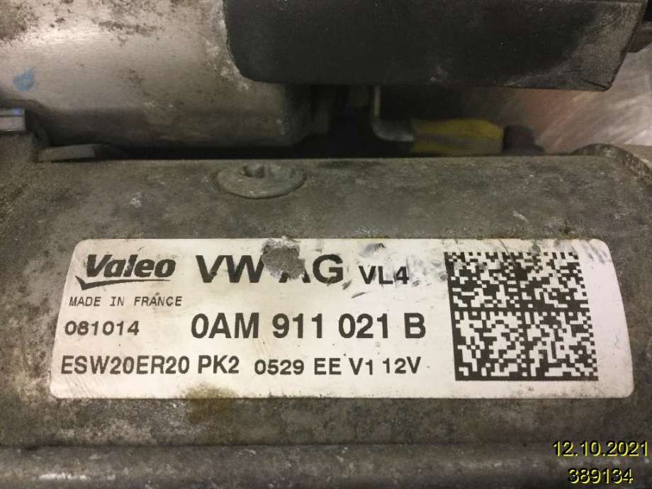 Starter diesel til Audi A3 2009-2012 (Type II, Fase 2)  (AUDI|0AM 911 021 B|ESW20ER20 PK2|)