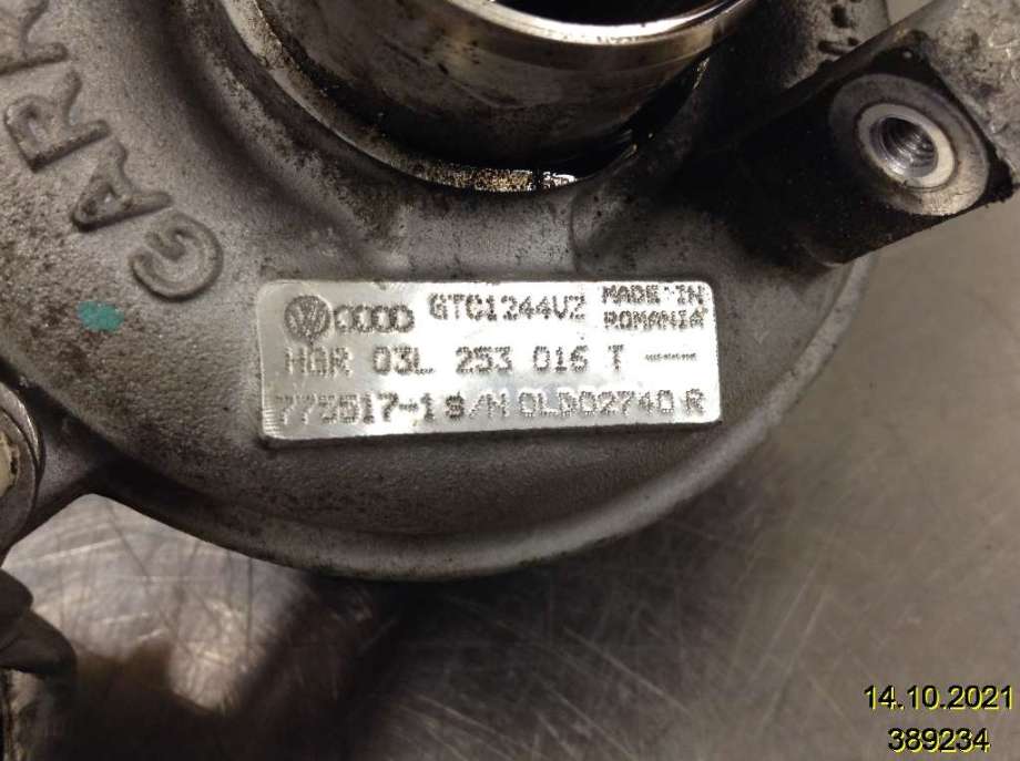 Turbo til VW Golf VI 2008-2012 (VOLKSWAGEN|03L 253 016 T|GTC1244VZ|)