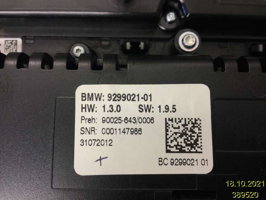 Varmeapparat betjening til BMW 5-Serie 2010-2017 (F10/F11) (F10/F11) (BMW|61 31 9 328 427|90025-643/0006|9299021-01)