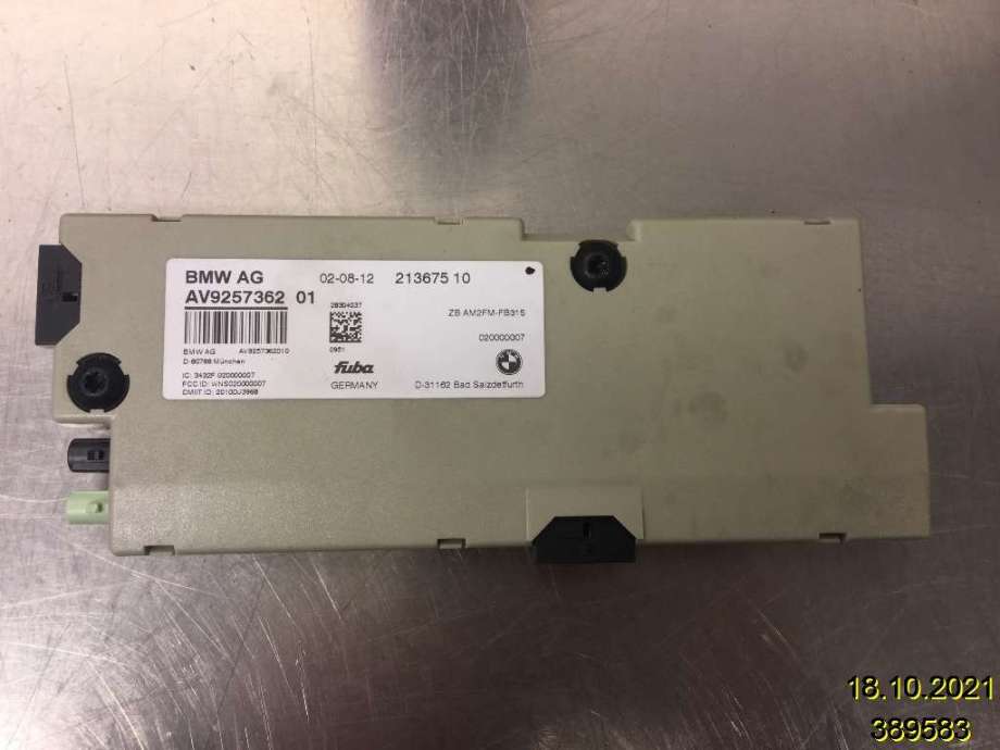 Antenne forsterker til BMW 5-Serie, 2010-2017 (F10/F11) (F10/F11) (BMW|65 20 9 346 804)