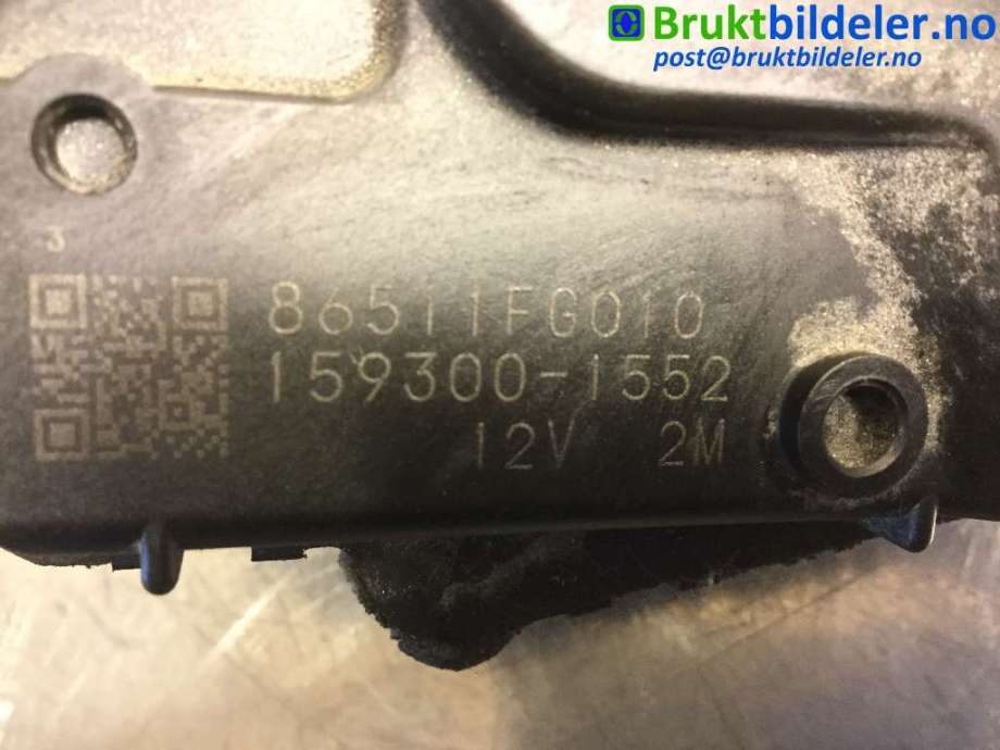 Viskermotor frontrute til Subaru Impreza 2008-2012 (Type III)  (SUBARU|86511 FG010|159300-1552|)