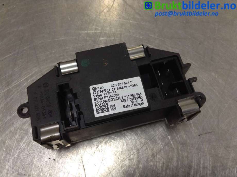 Varmeapparat motstand til Škoda Octavia 2005-2008 (Type II, Fase 1)  (SKODA|3C0 907 521 D|246810-5383|997211A)
