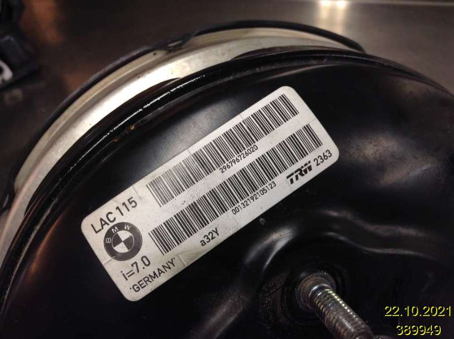 Bremsekraft-forsterker til BMW 5-Serie 2010-2017 (F10/F11) (F10/F11) (BMW||296796726020)