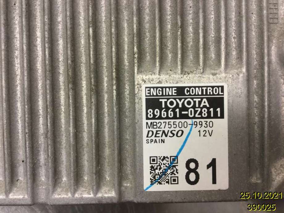 Styreenhet motor til Toyota Auris 2013-2015 (Type II, Fase 1) (TOYOTA|896610Z811|MB275500-9930|89661-0Z810)