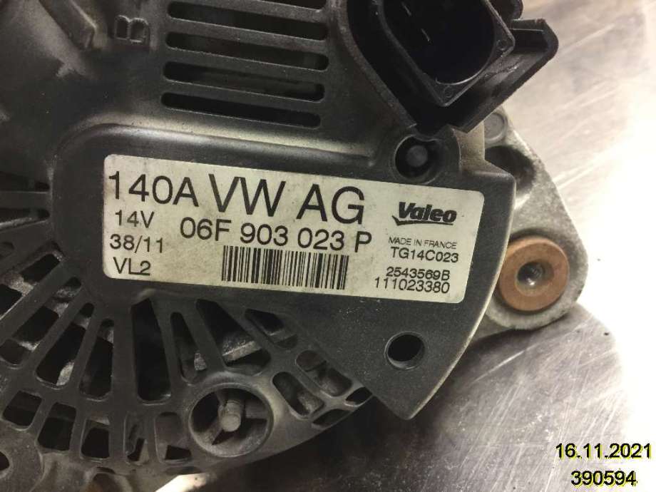 Dynamo til Škoda Superb 2008-2015 (Type II) (SKODA|06F 903 023 P|TG14C023|)