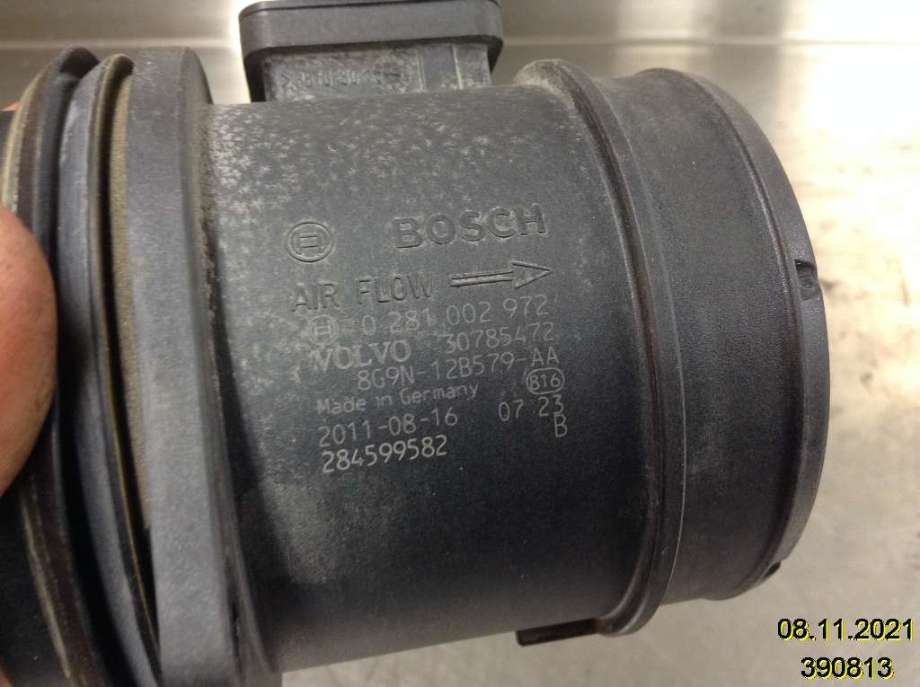 Luftmengde/luftmassemåler til Volvo XC70 2008-2013 (Type II, Fase 1)  (VOLVO|30785472|0 281 002 972|)