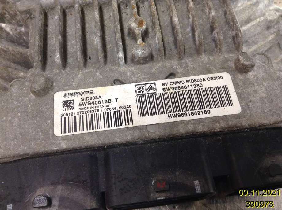 Styreenhet motor til Citroën Jumpy 2007-2016 (Type II)  (CITROEN|9664611380|5WS40613B-T|)