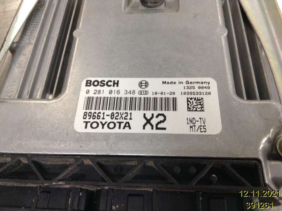 Styreenhet motor til Toyota Auris 2010-2012 (Type I, Fase 2) (TOYOTA|89661-02X21|0 281 016 348|)
