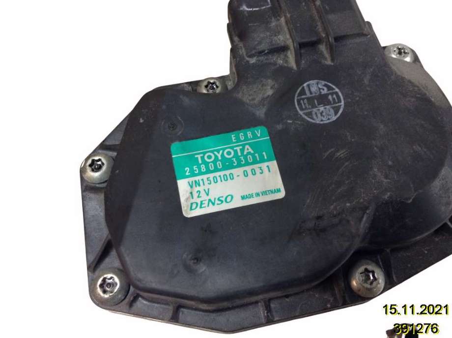 EGR-ventil til Toyota Auris 2010-2012 (Type I, Fase 2)  (TOYOTA|25820-33011|VN150100-0031|)