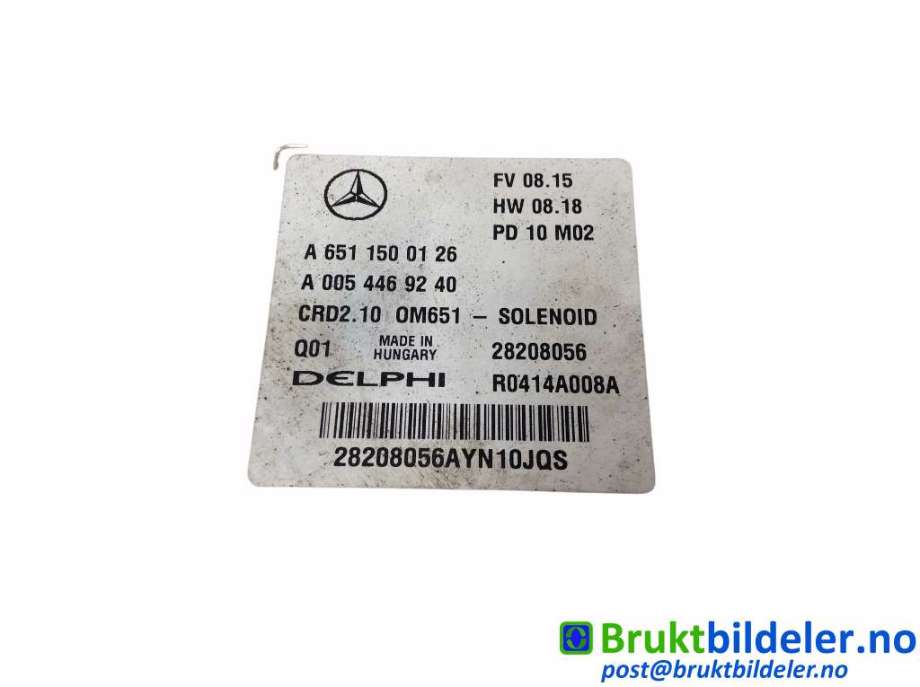 Styreenhet motor til Mercedes C-Klasse 2007-2011 (Fase 1) (W204) (W204) (MERCEDES|A 651 150 01 26|28208056|A 005 446 92 40)
