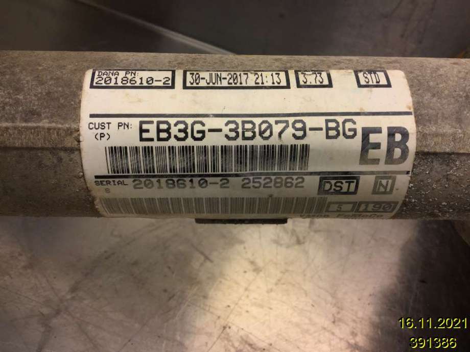 Kardang til Ford Ranger / Ranger Raptor 2015-2022  (FORD|JB3G-3B079-BD|)