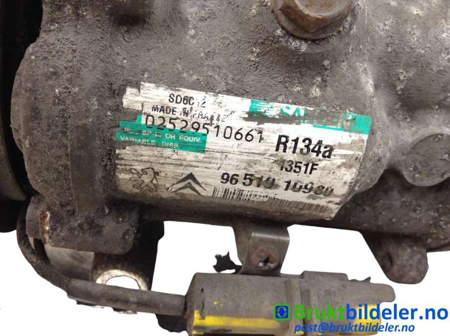 Aircondition kompressor til Peugeot 207 2006-2012  (PEUGEOT|9651910980|02529510661|)
