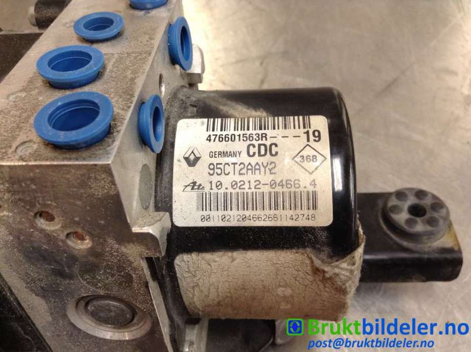 ABS sentral til Renault Megane 2009-2016 Type III  (RENAULT|476601563R--19|10.0212-0466.4|28.5610-5640.3)