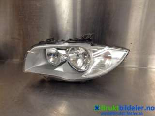 Frontlykt venstre halogen til BMW 1-Serie, 2004-2011 (E81/E82/E87/E88) (E81/E82/E87/E88) (BMW|63 12 6 924 485-08|89310911)