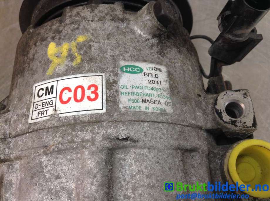 Aircondition kompressor til Hyundai Santa Fe 2006-2009 (Type II, Fase 1) (HYUNDAI||F500-MA5EA-O5)