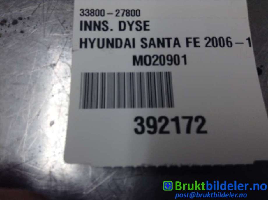 Dyse innsprøyting diesel til Hyundai Santa Fe 2006-2009 (Type II, Fase 1)  (HYUNDAI|33800-27800|)