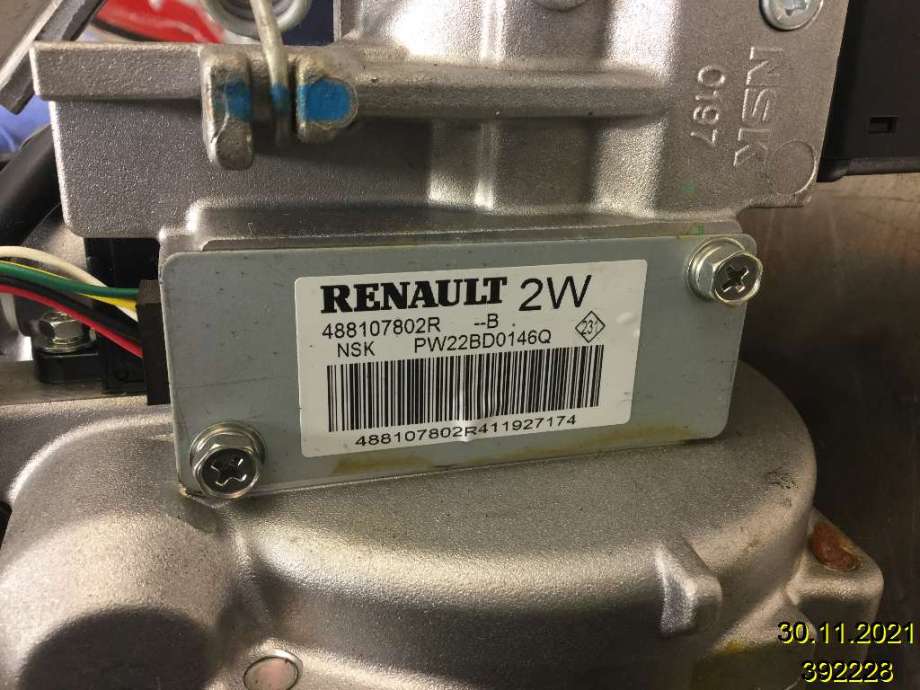 Rattaksel elektrisk servo til Renault Megane 2009-2016 Type III  (RENAULT||EAWCEC-060|8200604932)