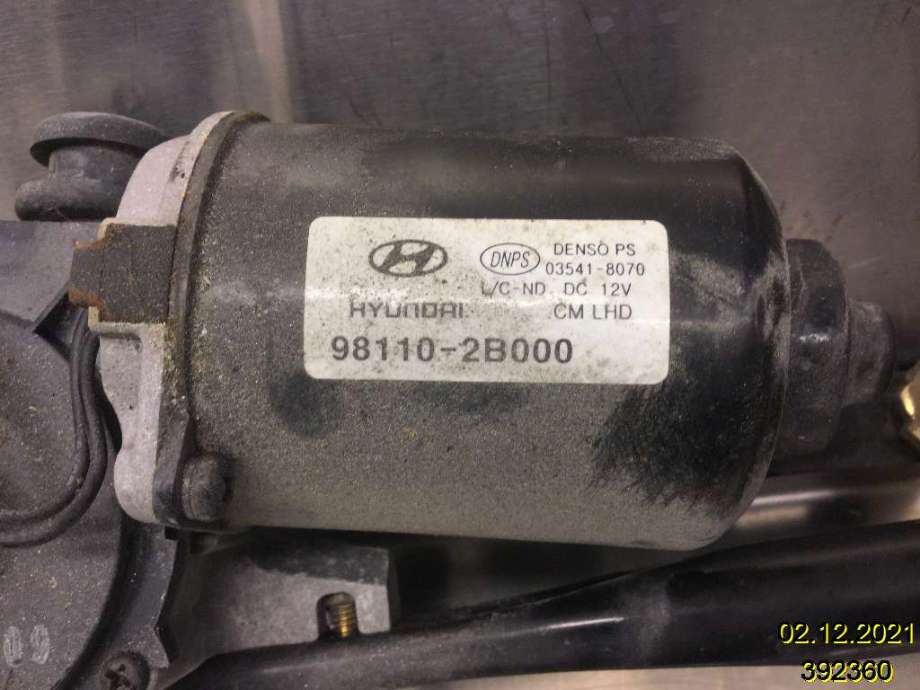 Viskermotor frontrute til Hyundai Santa Fe 2006-2009 (Type II, Fase 1) (HYUNDAI|98110-2B000|03541-8070|)