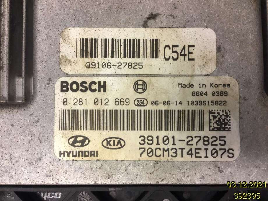 Styreenhet motor til Hyundai Santa Fe 2006-2009 (Type II, Fase 1) (HYUNDAI|39101-27825|0 281 012 669|)