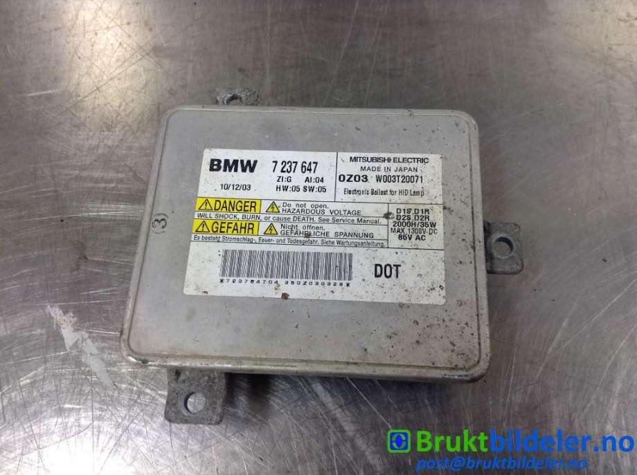 Styreenhet xenon/ballast til BMW X1 2009-2015 (E84) (E84) (BMW|7 237 647|W003T20071|)