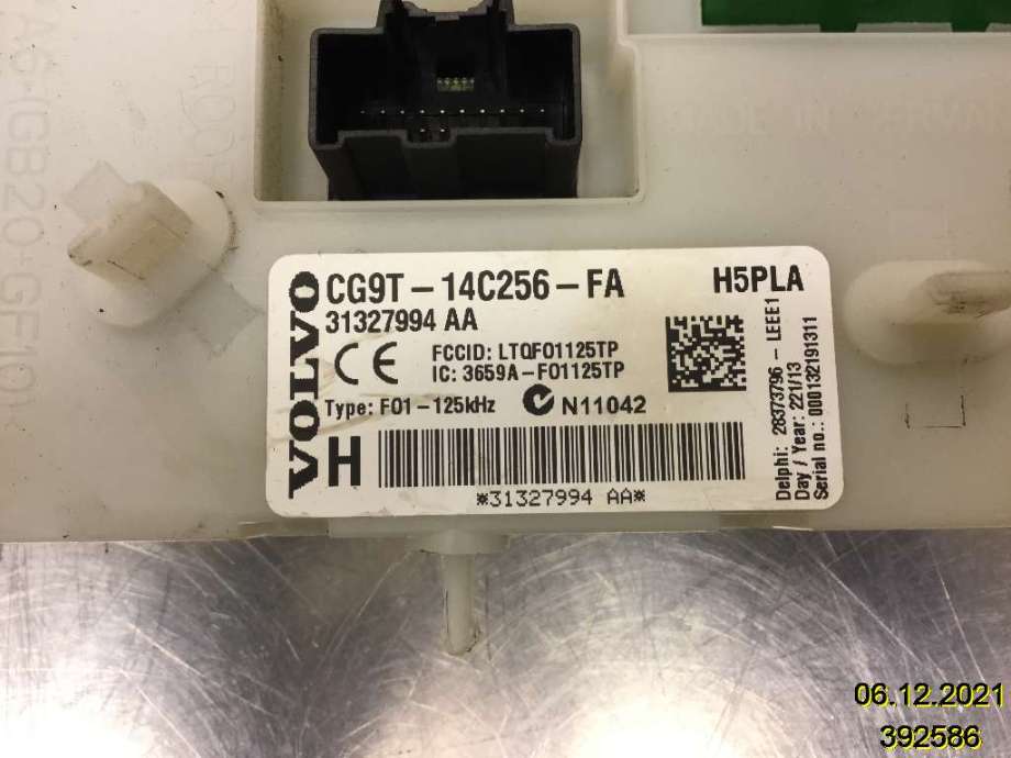 Styreenhet comfort (BCM) til Volvo V70 2014-2016 (Type III, Fase 2) (VOLVO|31327994 AA||CG9T-14C256-FA)