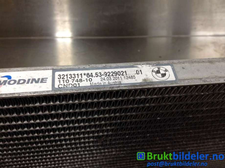 Aircondition radiator til BMW X1 2009-2015 (E84) (E84) (BMW|64 53 9 229 021-01|3213311|)