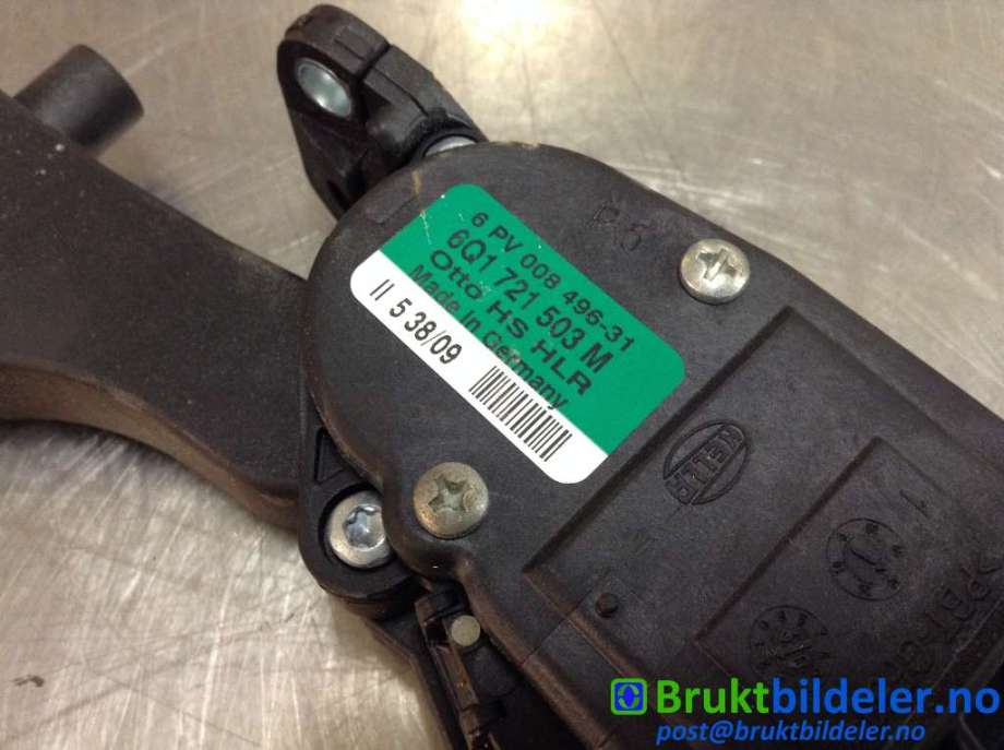 Pedal gass til VW Polo 2009-2014 (Type V, Fase 1)  (VOLKSWAGEN|6Q1 721 503 M|6PV 008 496-31|)