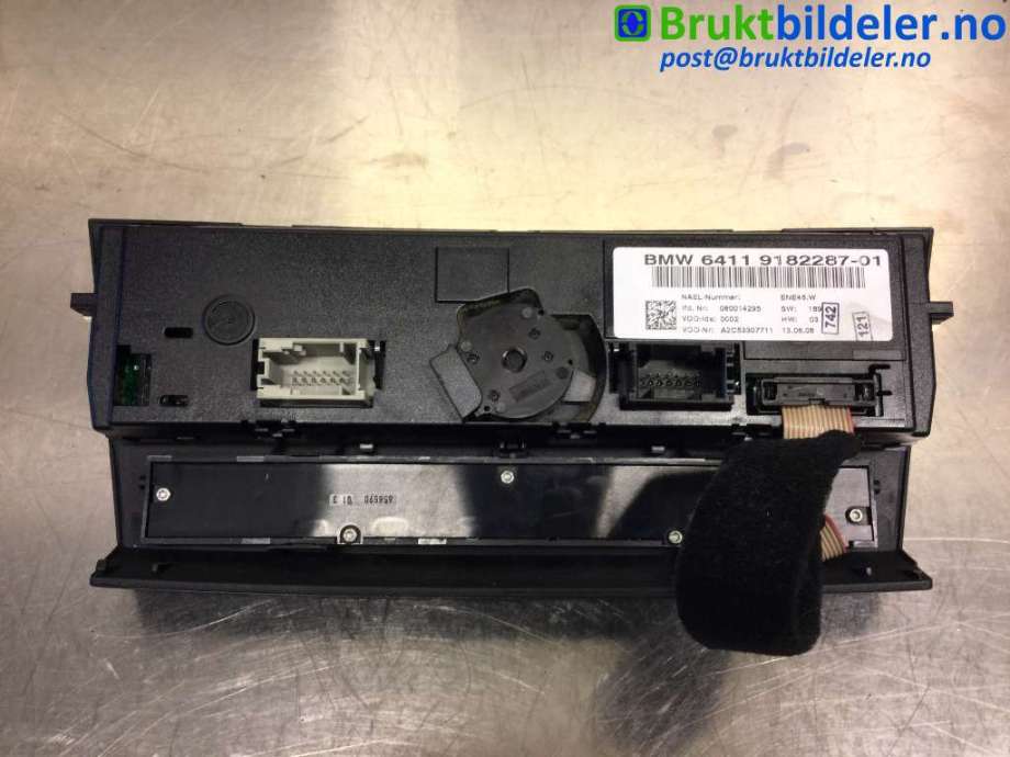 Varmeapparat betjening til BMW 3-Serie 2005-2011 (E90/E91/E92/E93) (E90/E91/E92/E93) (BMW|64 11 9 182 287-01|A2C53307711|)