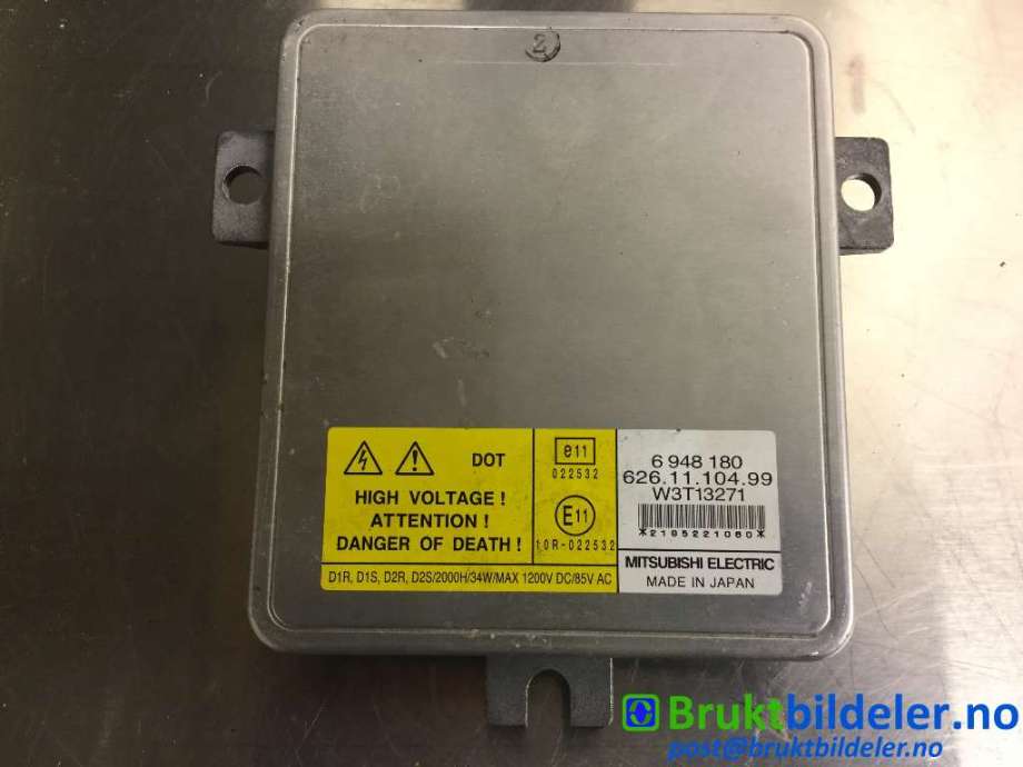 Styreenhet xenon/ballast til Volvo V70 2007-2013 (Type III, Fase 1)  (VOLVO|6948180|626.11.104.99|W3T13271)