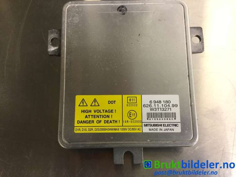 Styreenhet xenon/ballast til Volvo V70 2007-2013 (Type III, Fase 1)  (VOLVO|6948180|626.11.104.99|W3T13271)