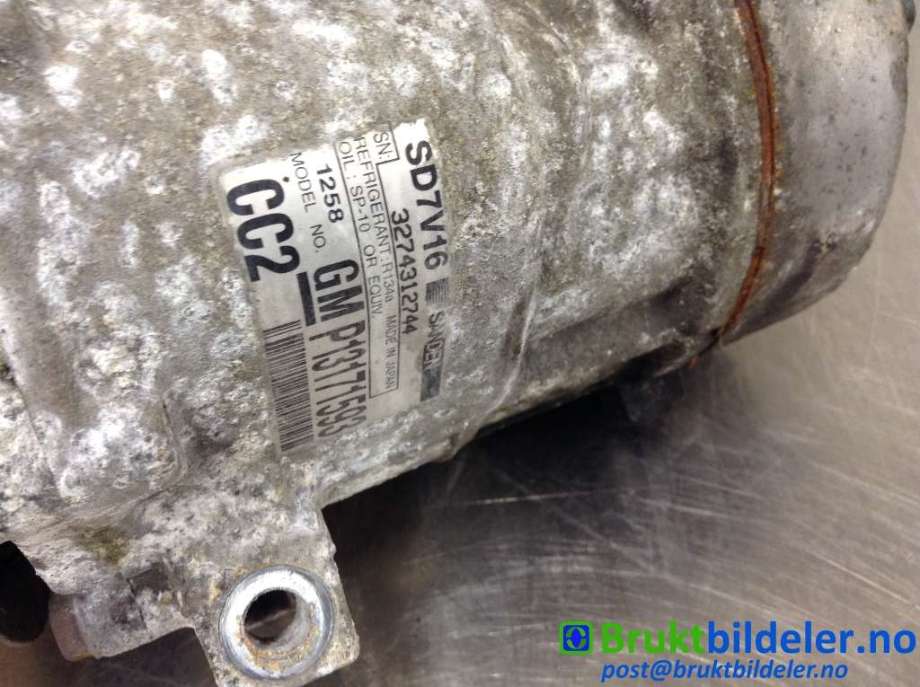 Aircondition kompressor til Saab 9-3 2008-2011 (Type II, Fase 2)  (SAAB|13171593|3274312744|)
