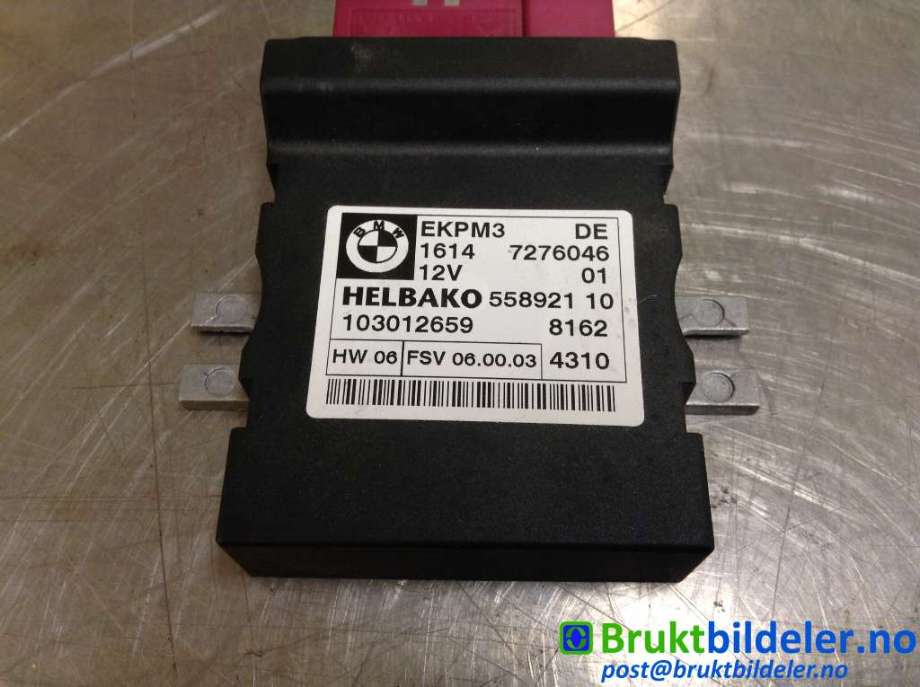 Styreenhet drivstoffpumpe til BMW X1 2009-2015 (E84) (E84) (BMW|16 14 7 276 046|103012659|)
