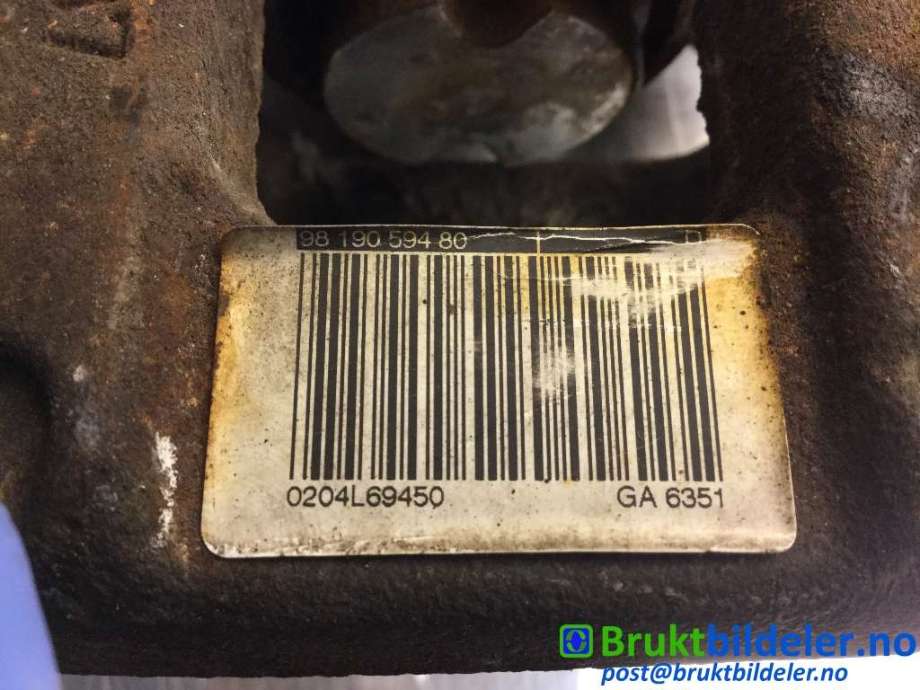 Bremsecaliper høyre bak til Peugeot Partner 2019-->> (Type III)  (PEUGEOT|9819059480|)