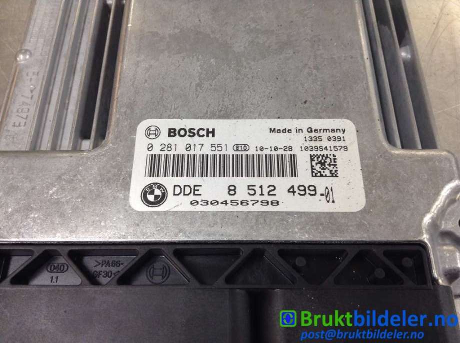 Styreenhet motor til BMW X1 2009-2015 (E84) (E84) (BMW|8 512 499-01|0 281 017 551|)