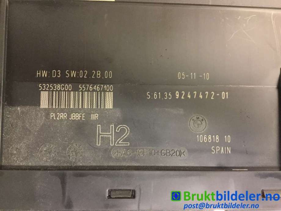 Styreenhet comfort (BCM) til BMW X1 2009-2015 (E84) (E84) (BMW|61 35 9 247 472-01|532538G00|)