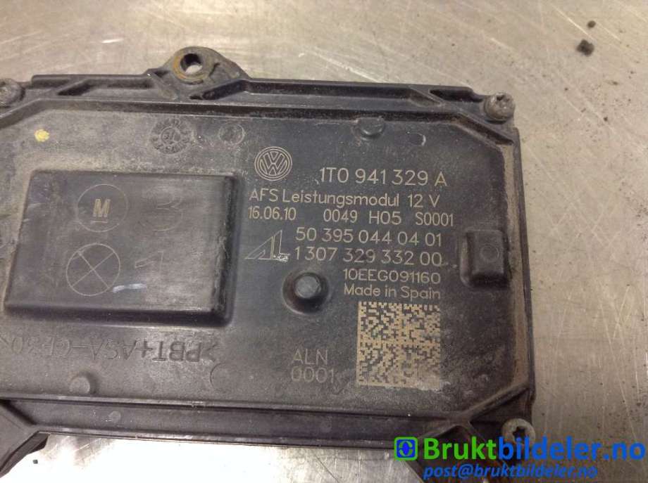 Styreenhet xenon/ballast til VW Touran 2010-2015 (Type I, Fase 3) (VOLKSWAGEN|1T0 941 329 A|D 307 329 332-00|)
