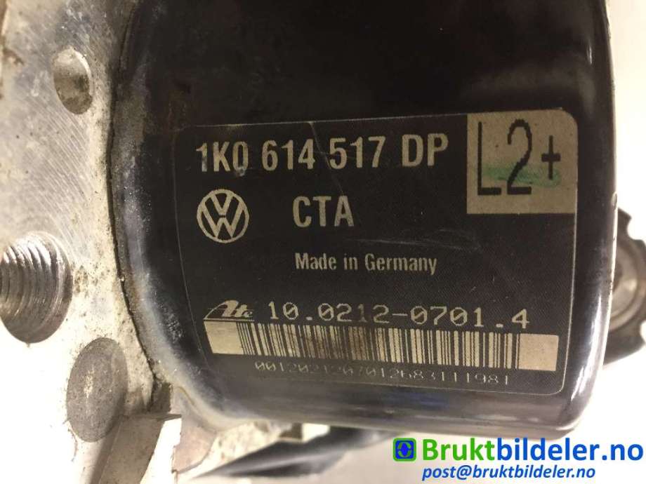 ABS sentral til VW Caddy 2010-2015 (Type III, Fase 2)  (VOLKSWAGEN|1K0 614 517 DP|10.0212-0701.4)