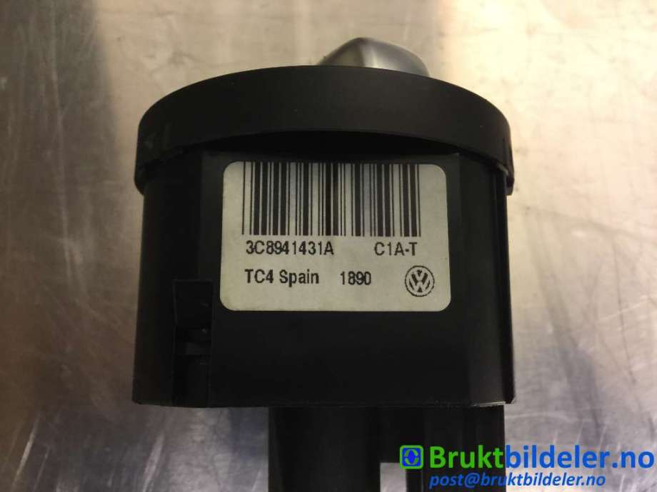 Bryter lys til VW Touran 2010-2015 (Type I, Fase 3)  (VOLKSWAGEN|3C8 941 431 A|)