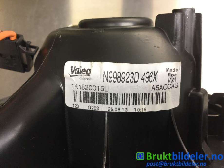 Varmeapparat motor til VW Touran 2010-2015 (Type I, Fase 3)  (VOLKSWAGEN|1K1 820 015 L|N998923D|)