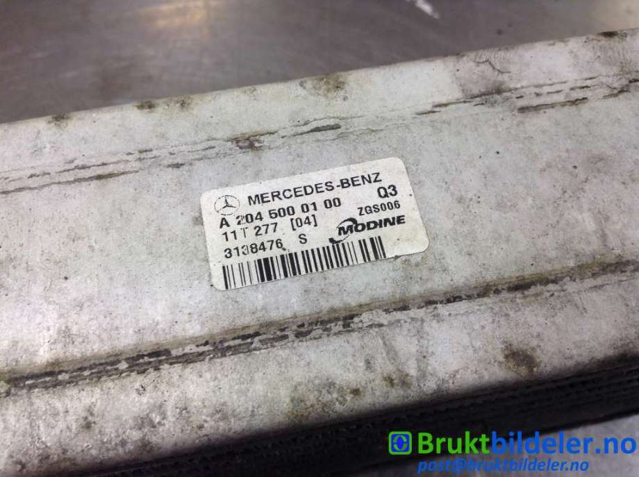 Intercooler til Mercedes E-Klasse 2009-2013 (Fase 1) (W212) (W212) (MERCEDES|A 204 500 01 00|)