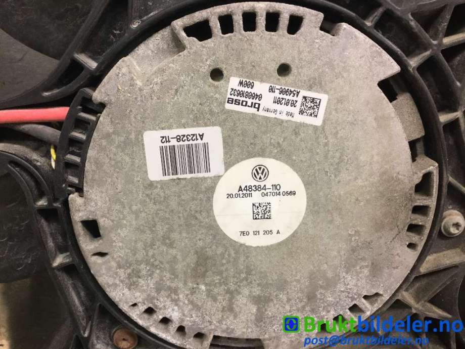 Kjølevifte til VW Transporter / Caravelle 2009-2015 (Fase 2) (T5) (T5) (VOLKSWAGEN|7E0 121 205 A|0460810632|7E0 121 201 N)