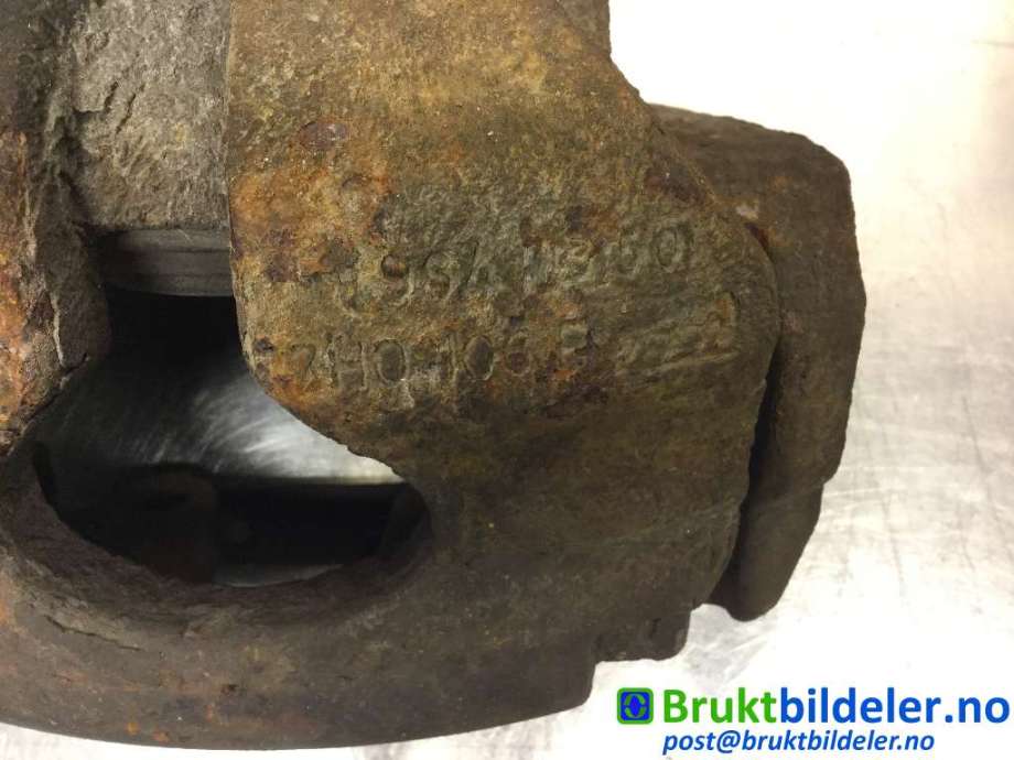 Bremsecaliper høyre foran til VW Transporter / Caravelle 2009-2015 (Fase 2) (T5) (T5) (VOLKSWAGEN|7H0 615 124 A|)