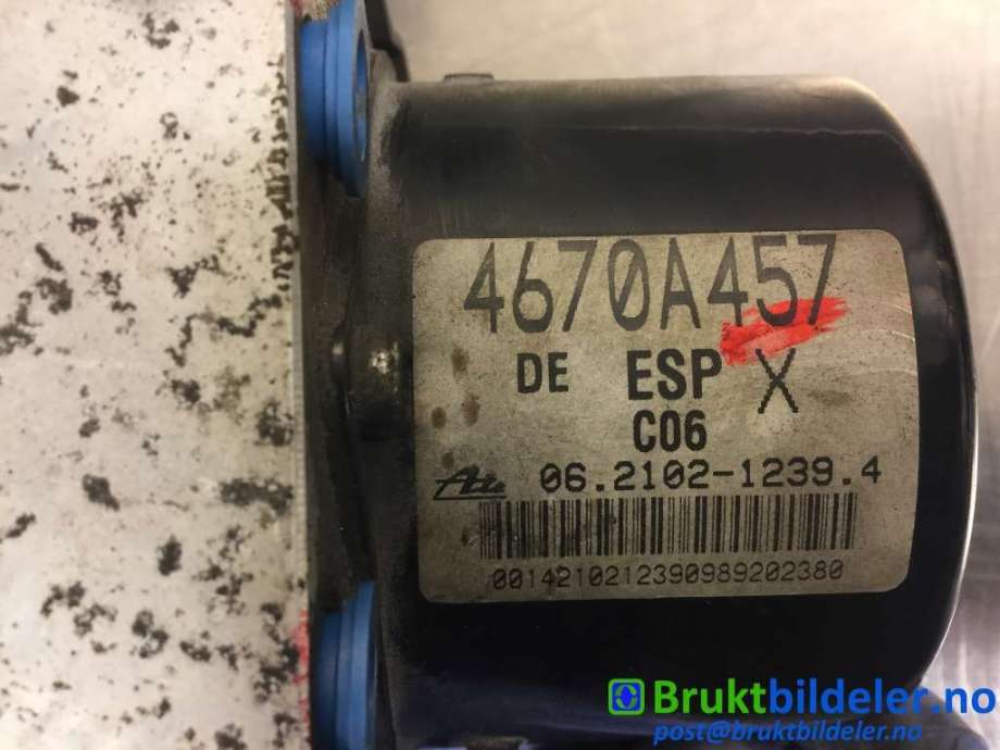 ABS sentral til Mitsubishi Outlander 2007-2010 (Type II, Fase 1)  (MITSUBISHI|4670A457|06.2102-1239.4|)